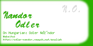 nandor odler business card